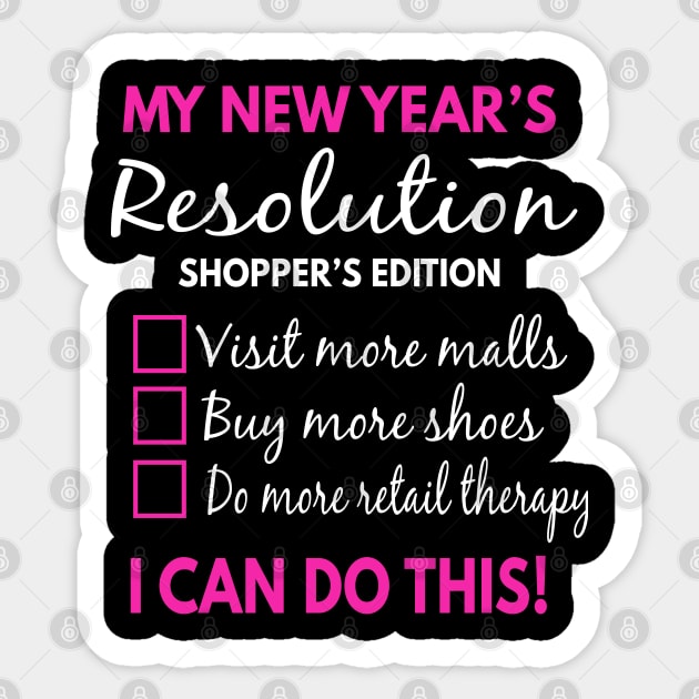 Happy New Year's Eve 2022 - Shopper's Edition Sticker by Moonsmile Products